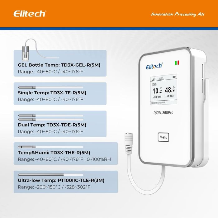 Termohigrometr Elitech RCW-360pro-SC