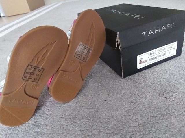 Buciki sandałki dla dziewczynki TAHARI (długość 13,5cm)
