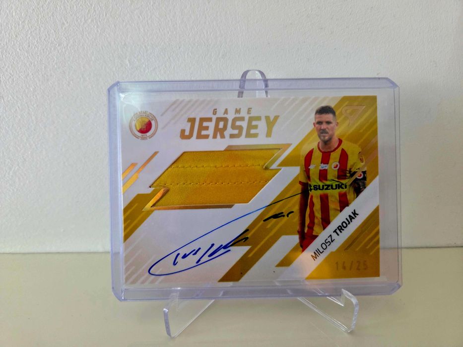 Karta 2023-24 Ekstraklasa Game Jersey Signature #GJS-MT Milosz Trojak