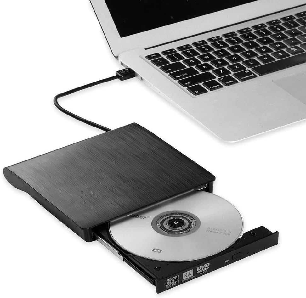 Зовнішній CD-DVD-привід Retoo з USB 3.0 A/B Slim Superdrive