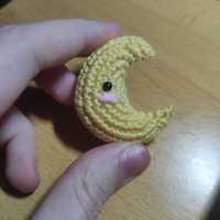 Crochet Porta-Chaves Lua