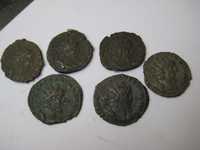 6 moedas romanas