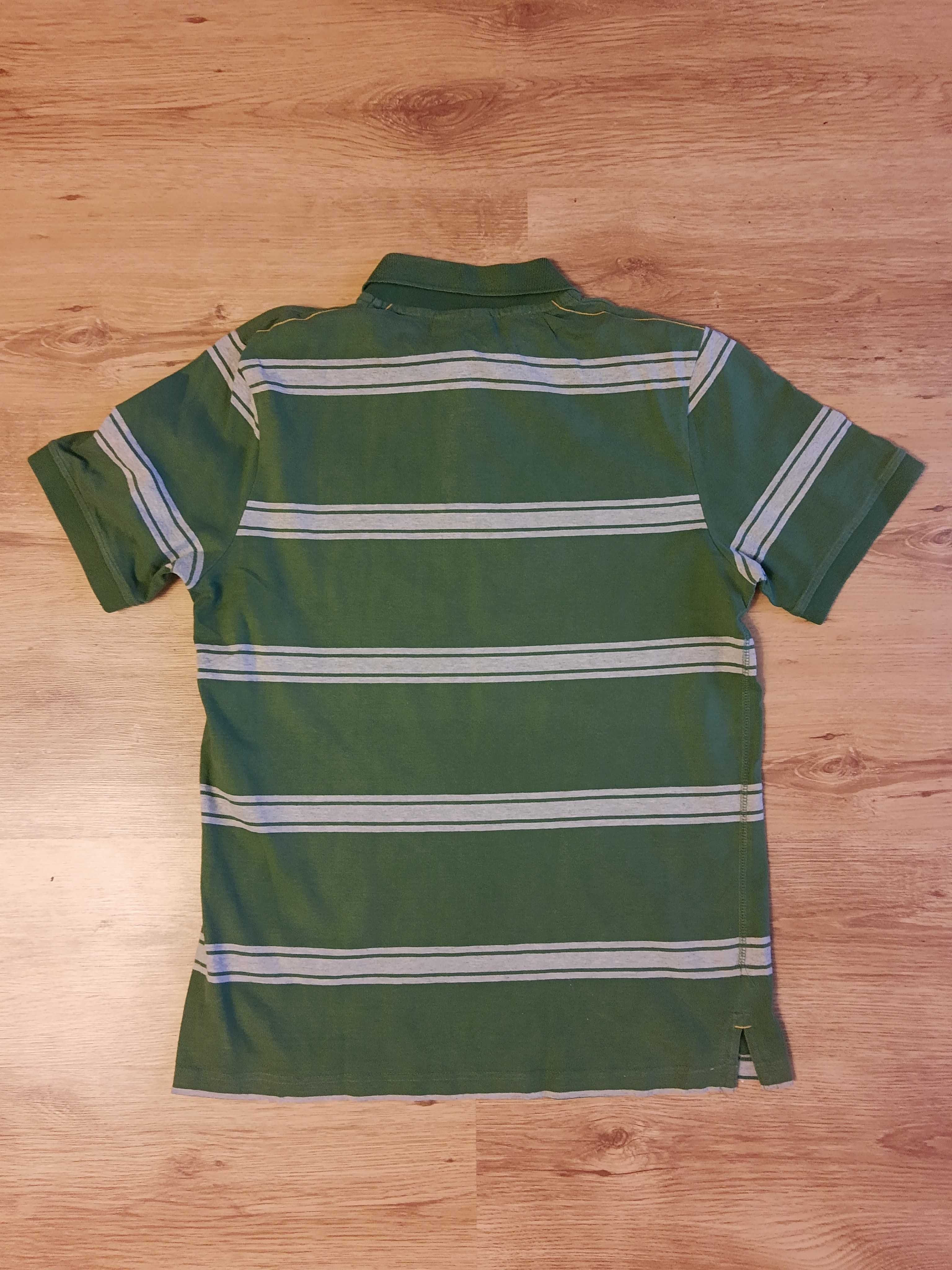 Zielone polo w paski Reserved