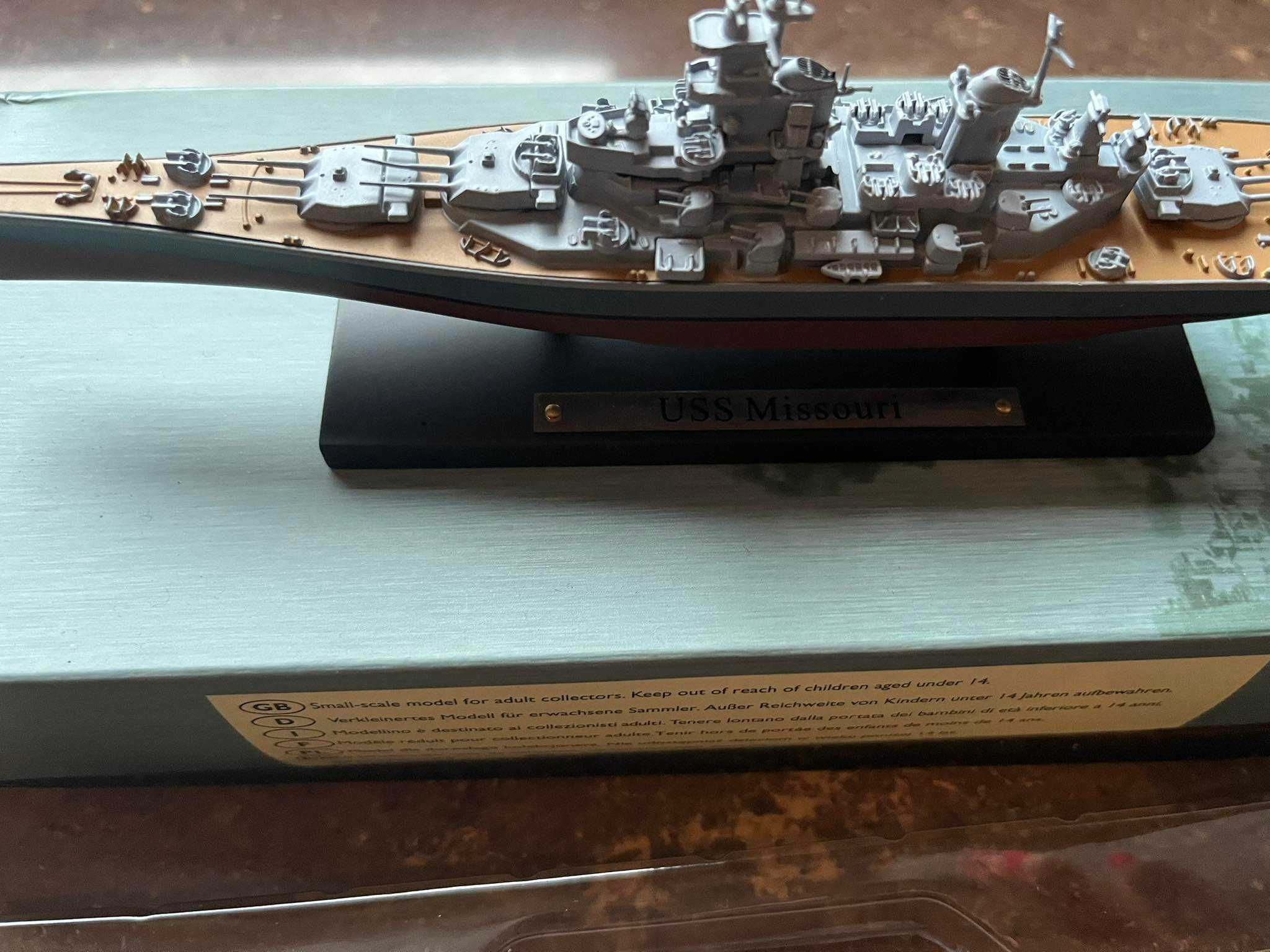 Okręt statek USS Missouri model Deagostini