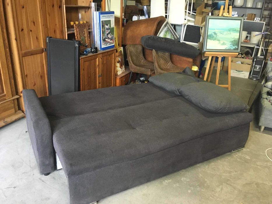 Wersalka sofa rozkładana szara