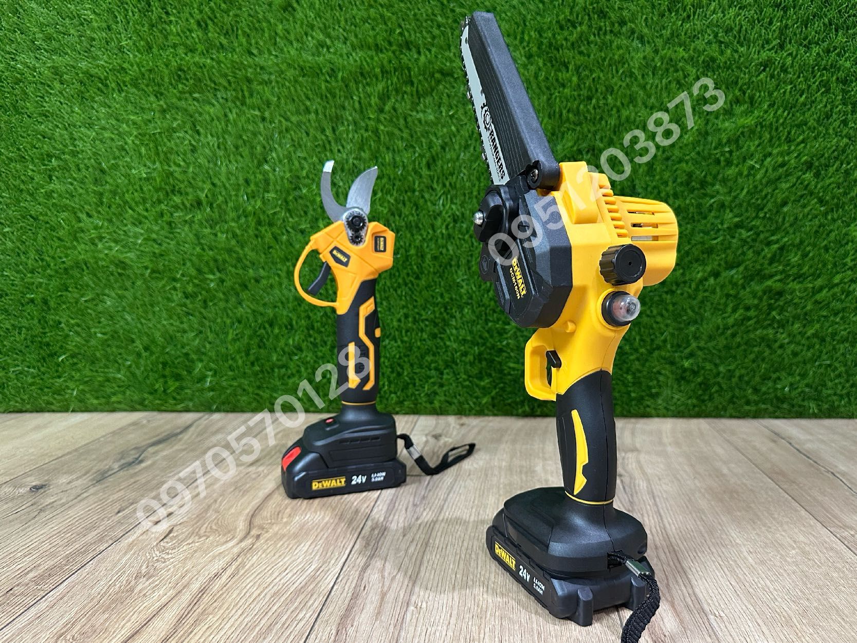 Набор 2/1 DeWALT Секатор DCMPP540P1 + Мини пилка DCM160N 24V5Ah (2акб)