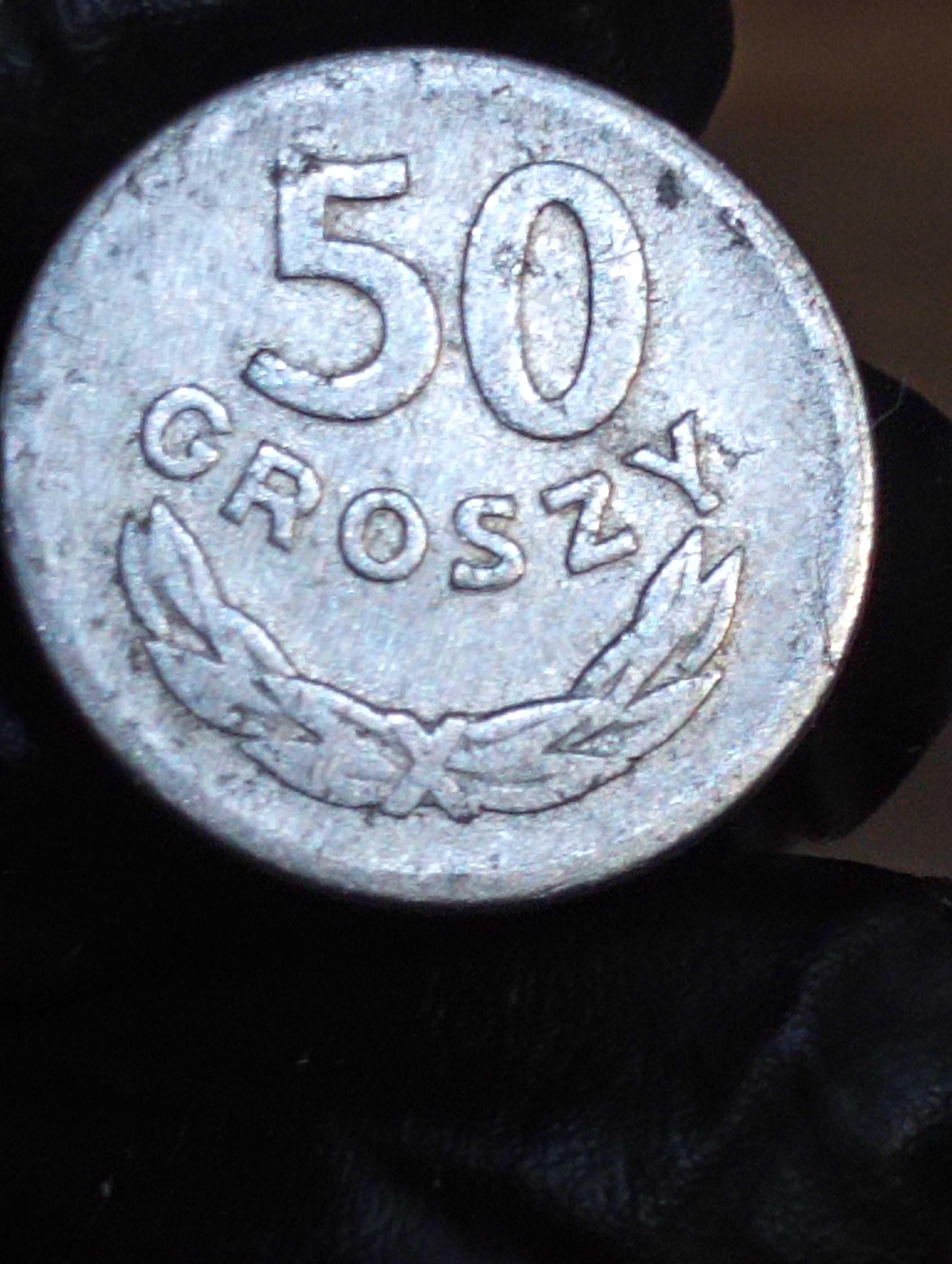 Czwarta moneta 50 groszy 1965 rok