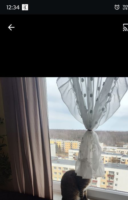 Zasłony beżowe 2 sztuki długie tunel home you