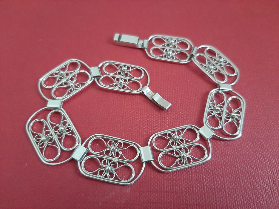 Stara bransoleta filigran. Srebro pr.3