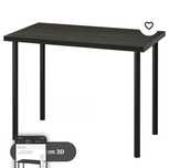 Mesa IKEA preta, como nova
