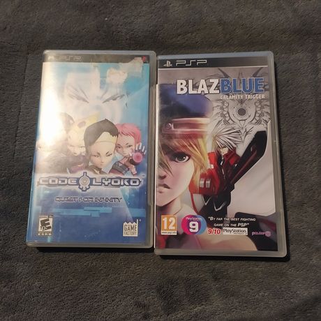 Code Lyoko i BlazBlue na na PSP.