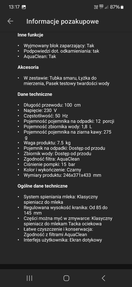 Ekspres Philips, używany, bdb stan