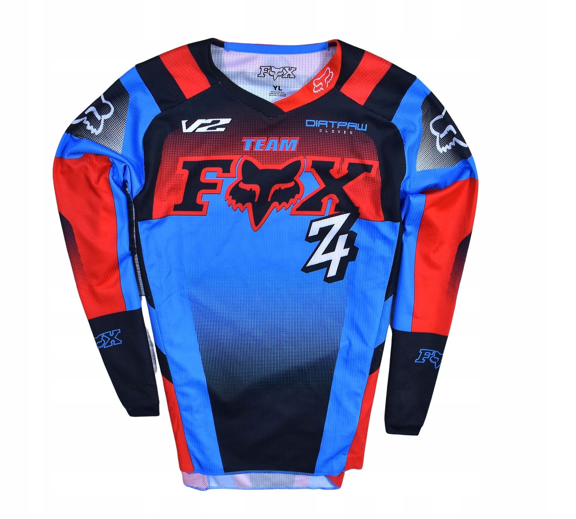 Fox Juniorska Koszulka Motocross Logowana / Y L