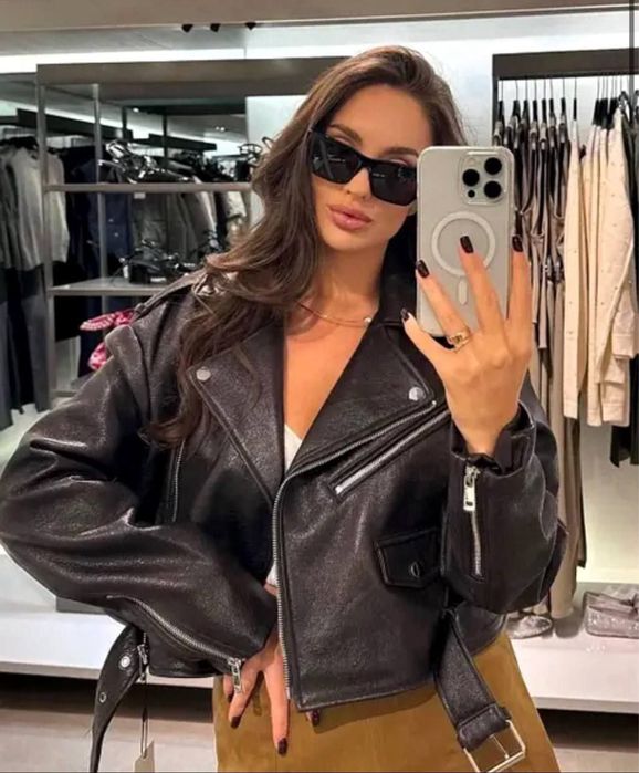 Косуха як Zara коричнева