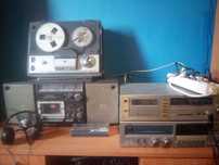 Sprzęt audio; magnetofony, wzmacniacze, tunery, boombox, combo