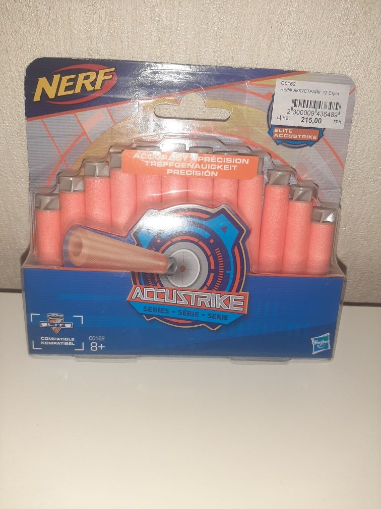 Nerf Аккустрайк 12 стрел C0162 Hasbro оригинал