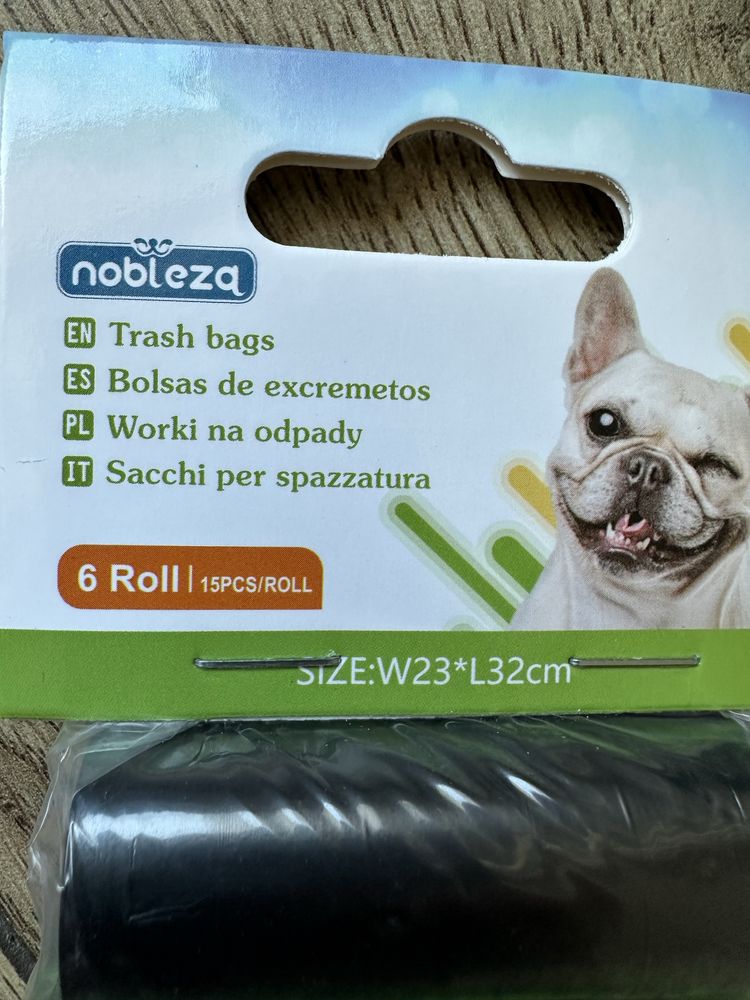Woreczki na psie odchody dla psa torebki 6 rolek