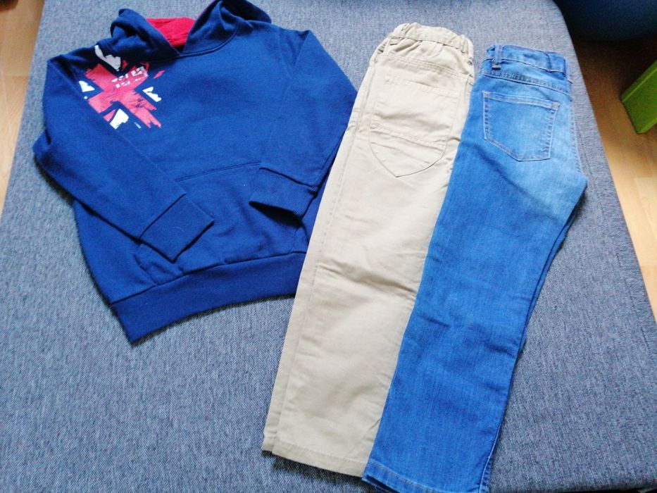 Sweterki bluzki spodnie bluzy 116