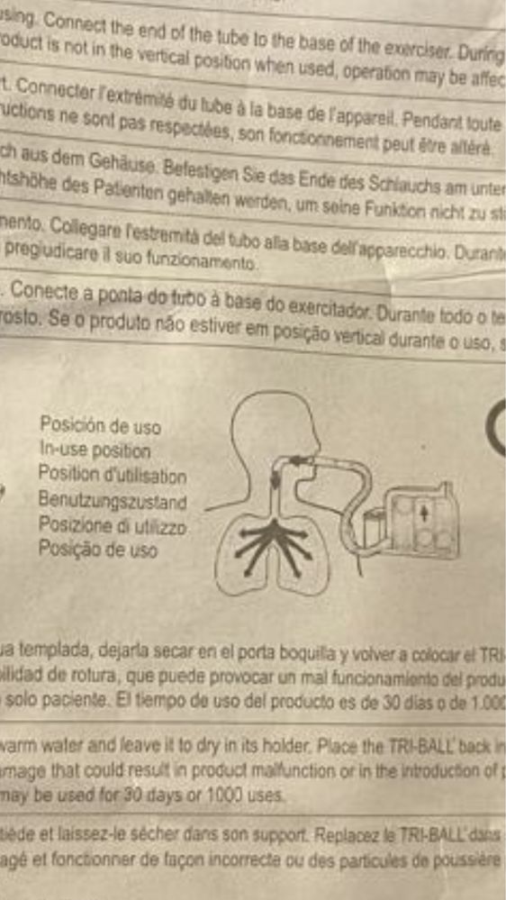 Aparelho para exercicios respiratorios