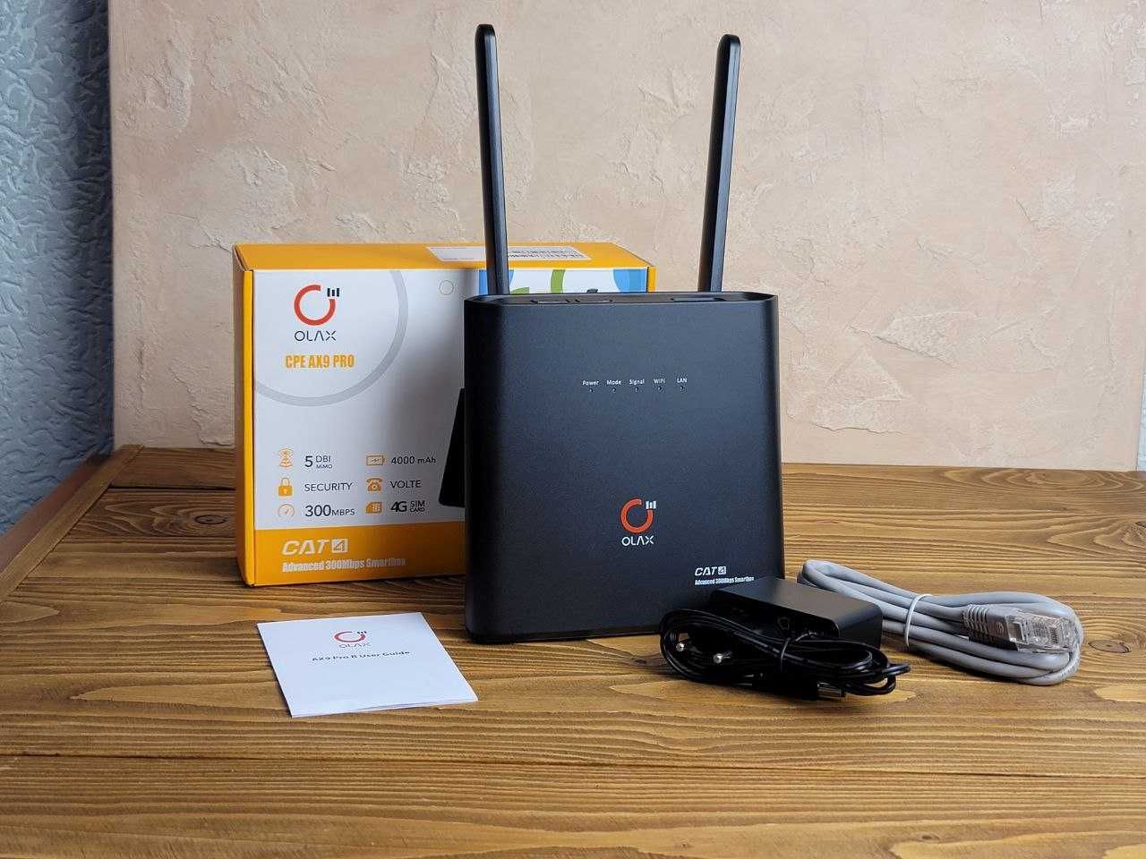 Ціна опту 4G WI-FI роутер Olax AX9 Pro В  (АКБ - 4000) 39$ 3-5 штук