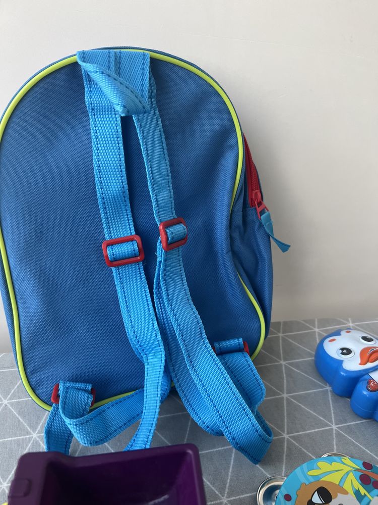 Набір іграшок для майданчика самоскид рюкзак телефон бубен