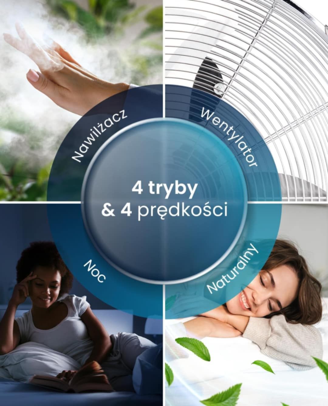 Przenośny wentylator wieżowy Pro Breeze OmniAir 7L 4w1 

MOCNE CHŁODZE