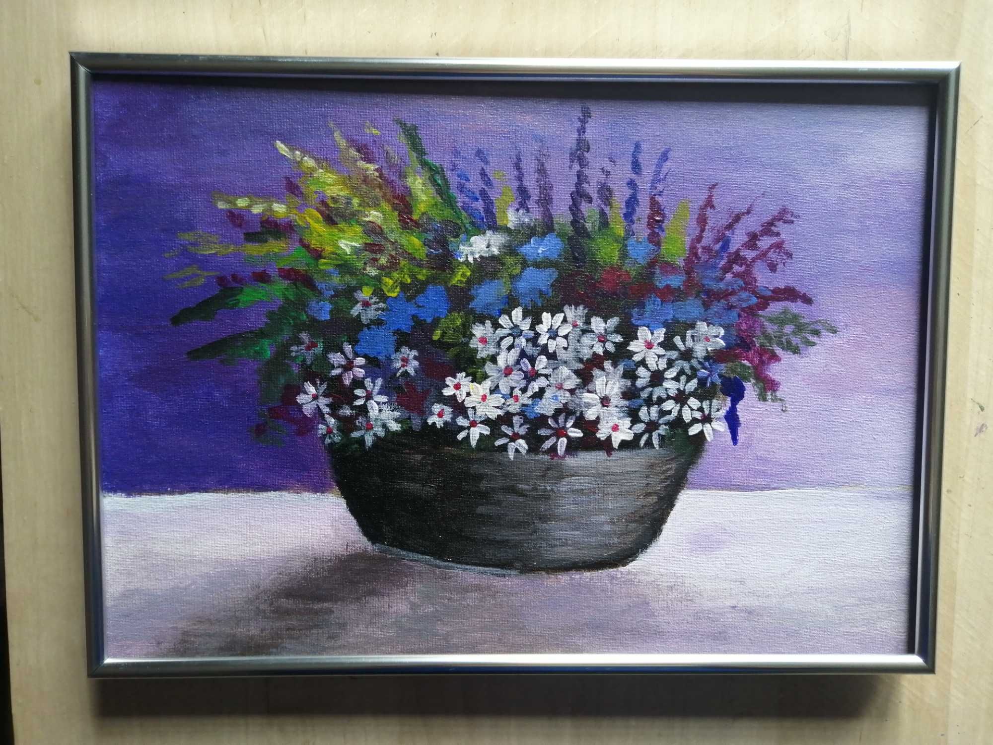 Obraz akrylowy Kwiaty akryl bukiet kwiatów