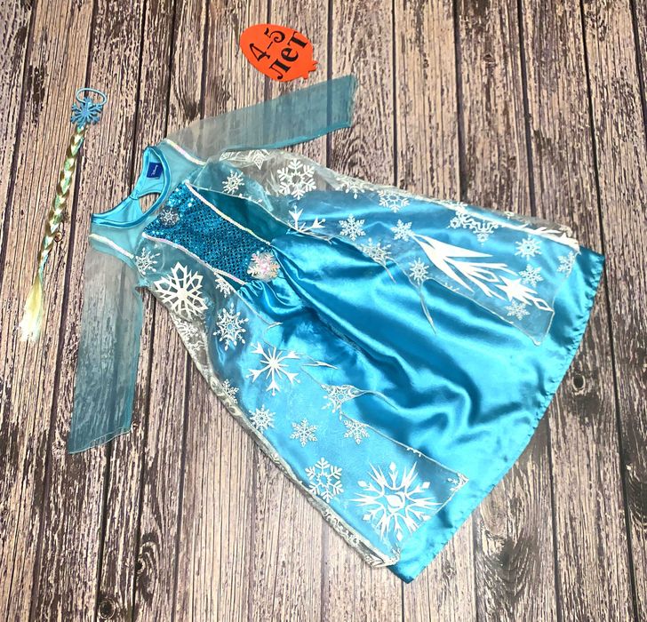 Новогоднее платье Эльза Холодное сердце для девочки 4-5 лет