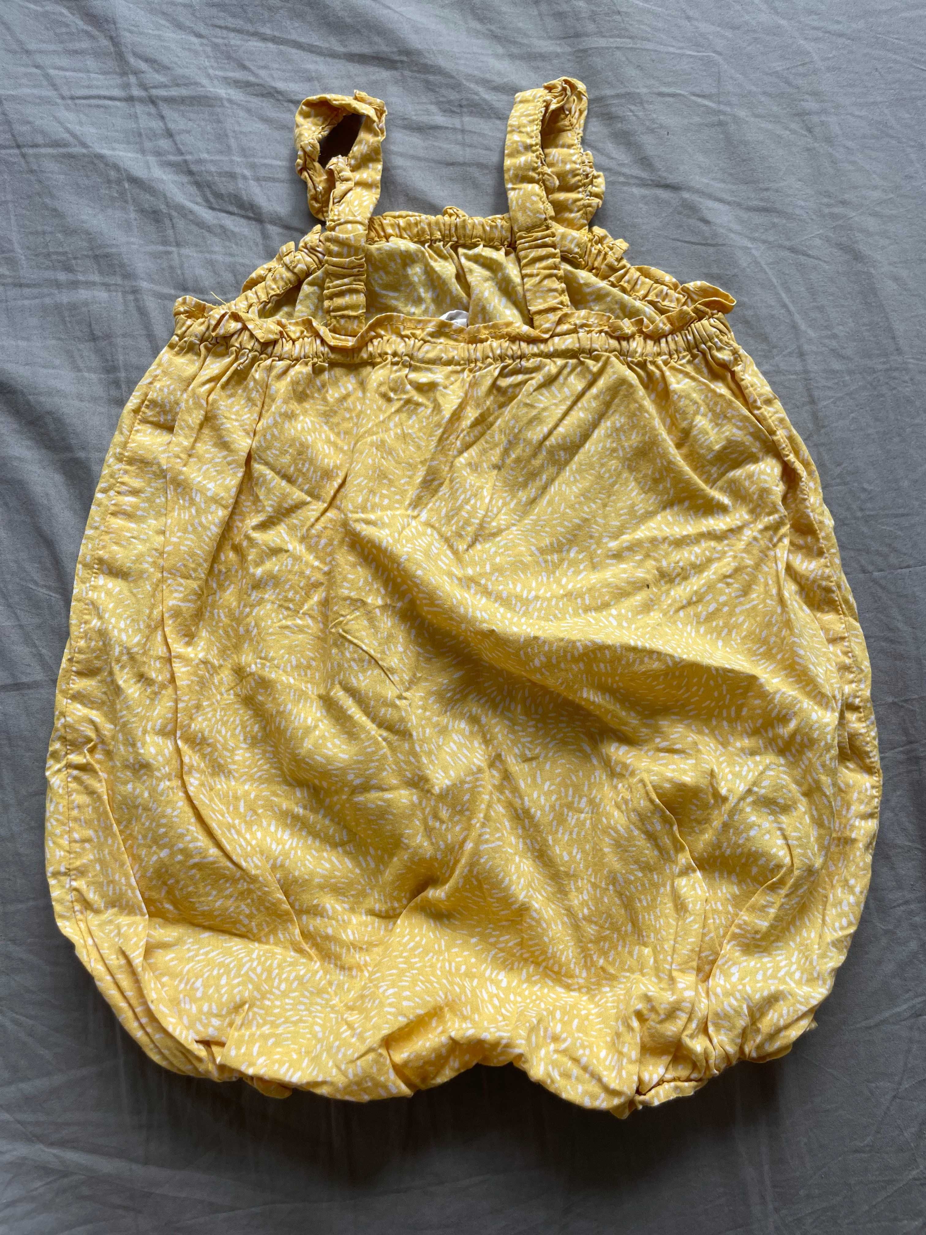 Rampers letni, cienka bawełna, bombka, H&M, 80, 9-12M