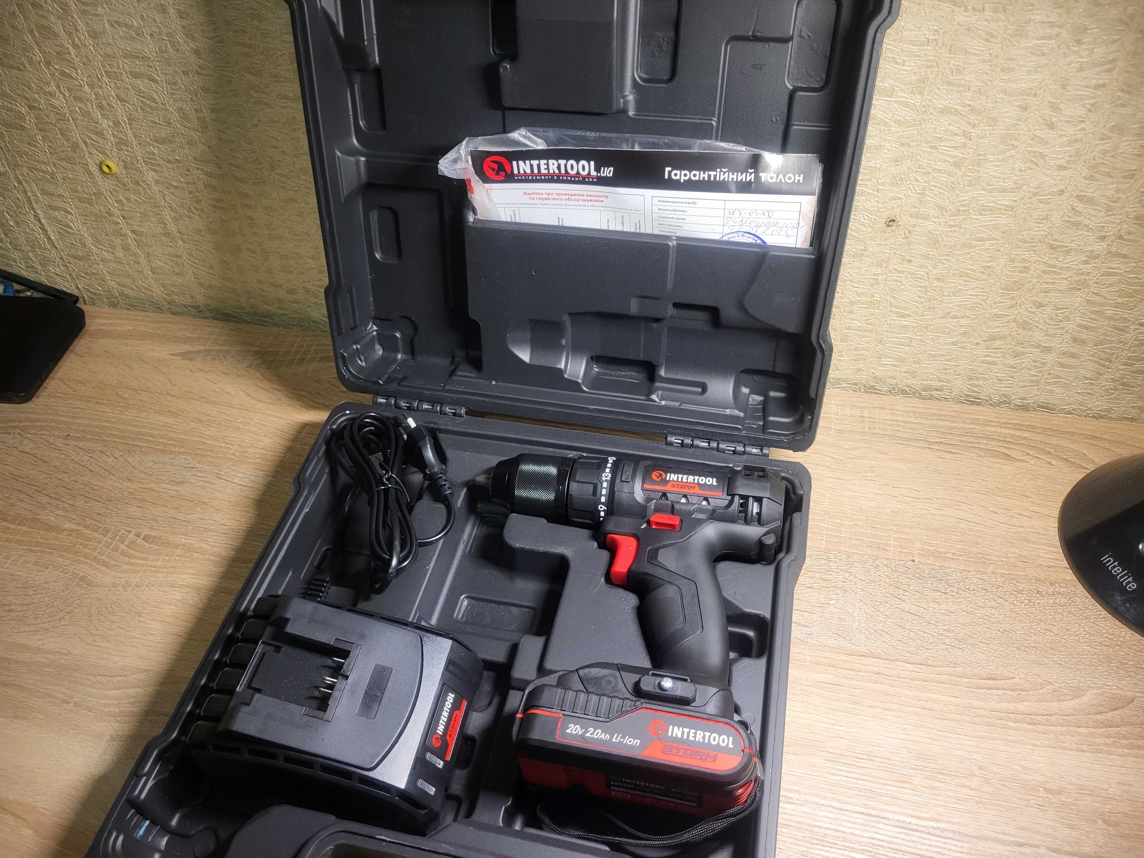Дріль-шурупокурт Intertool WT-0350