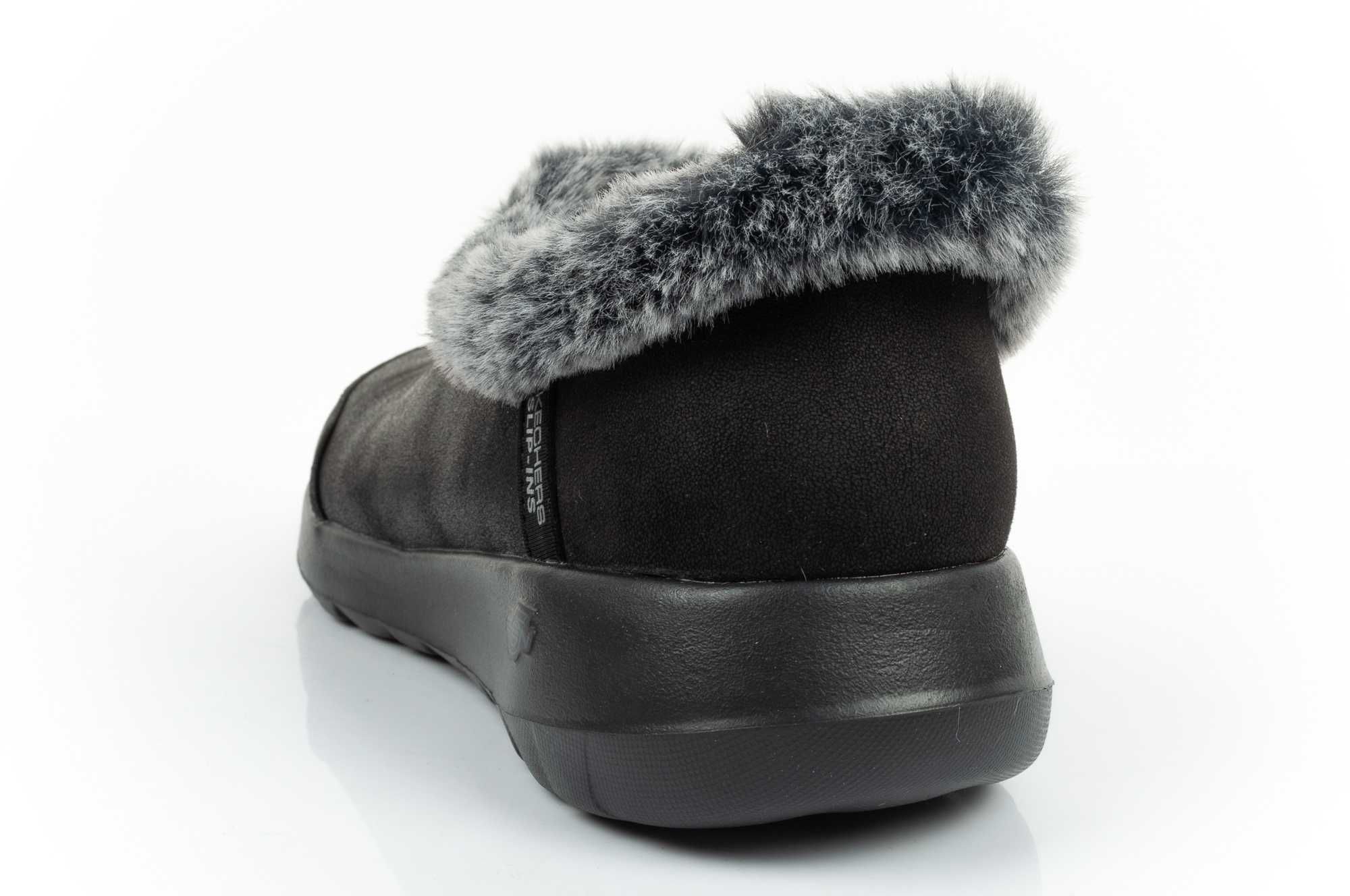Buty zimowe Skechers ON-THE [175490/BKGY] SLIP-IN