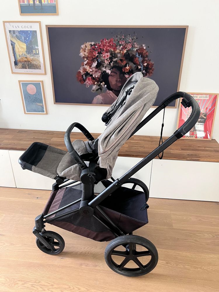 Wózek 2w1 Cybex Priam 2.0 PLUS Manhattan Grey. Gondola + spacerówka