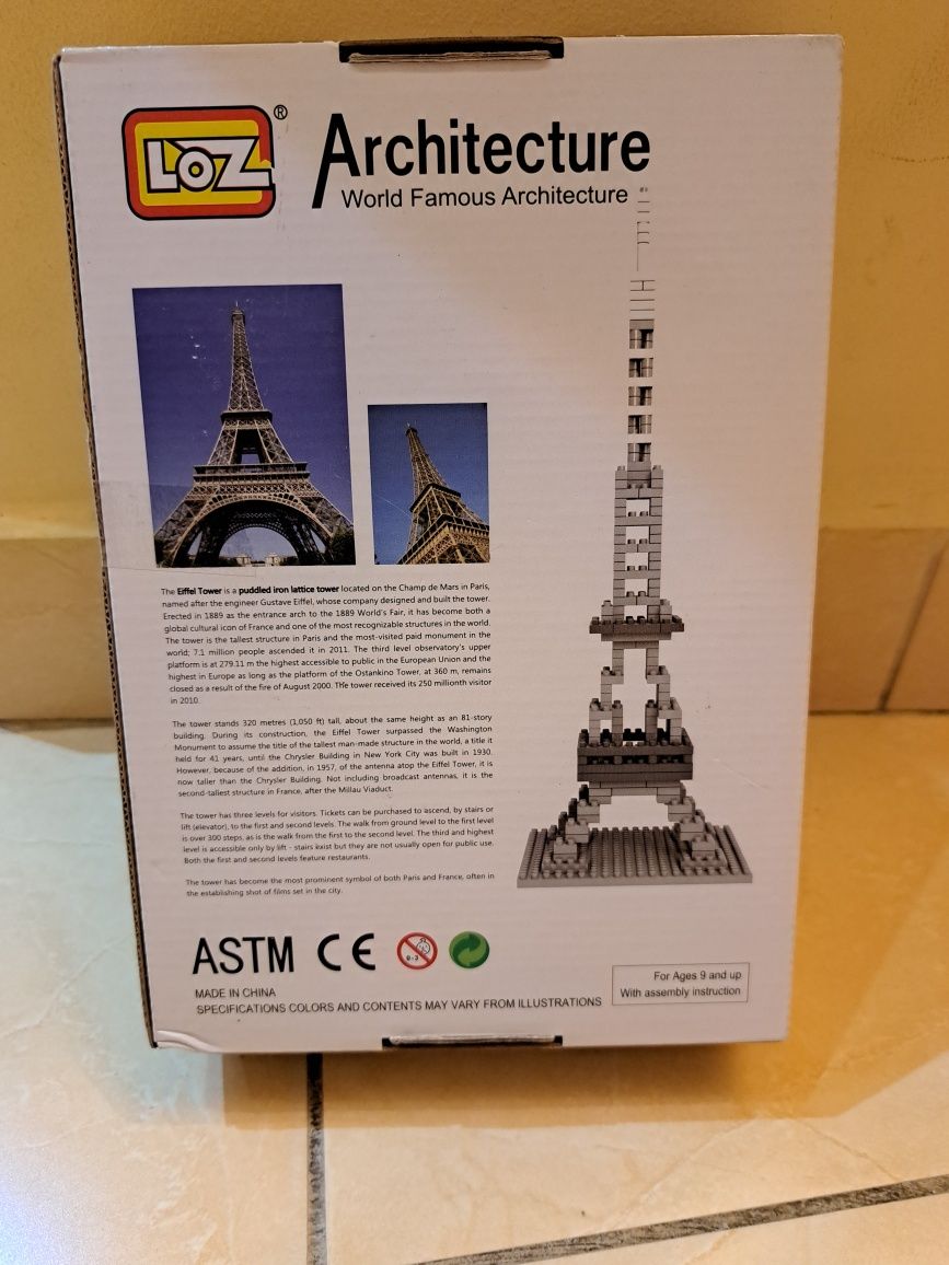 LOZ konstrukcyjne klocki Eiffel Tower