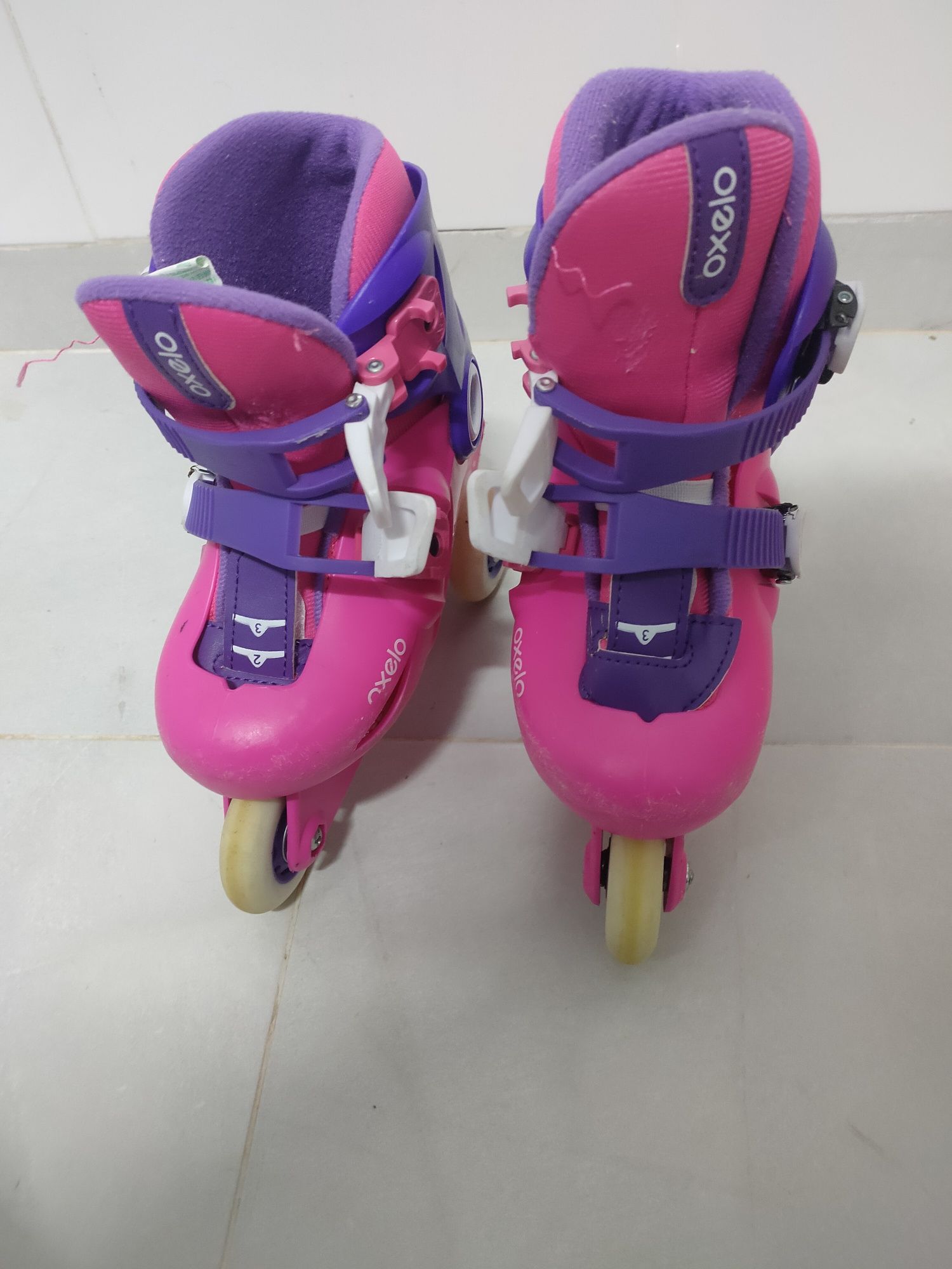 Patins cor de rosa