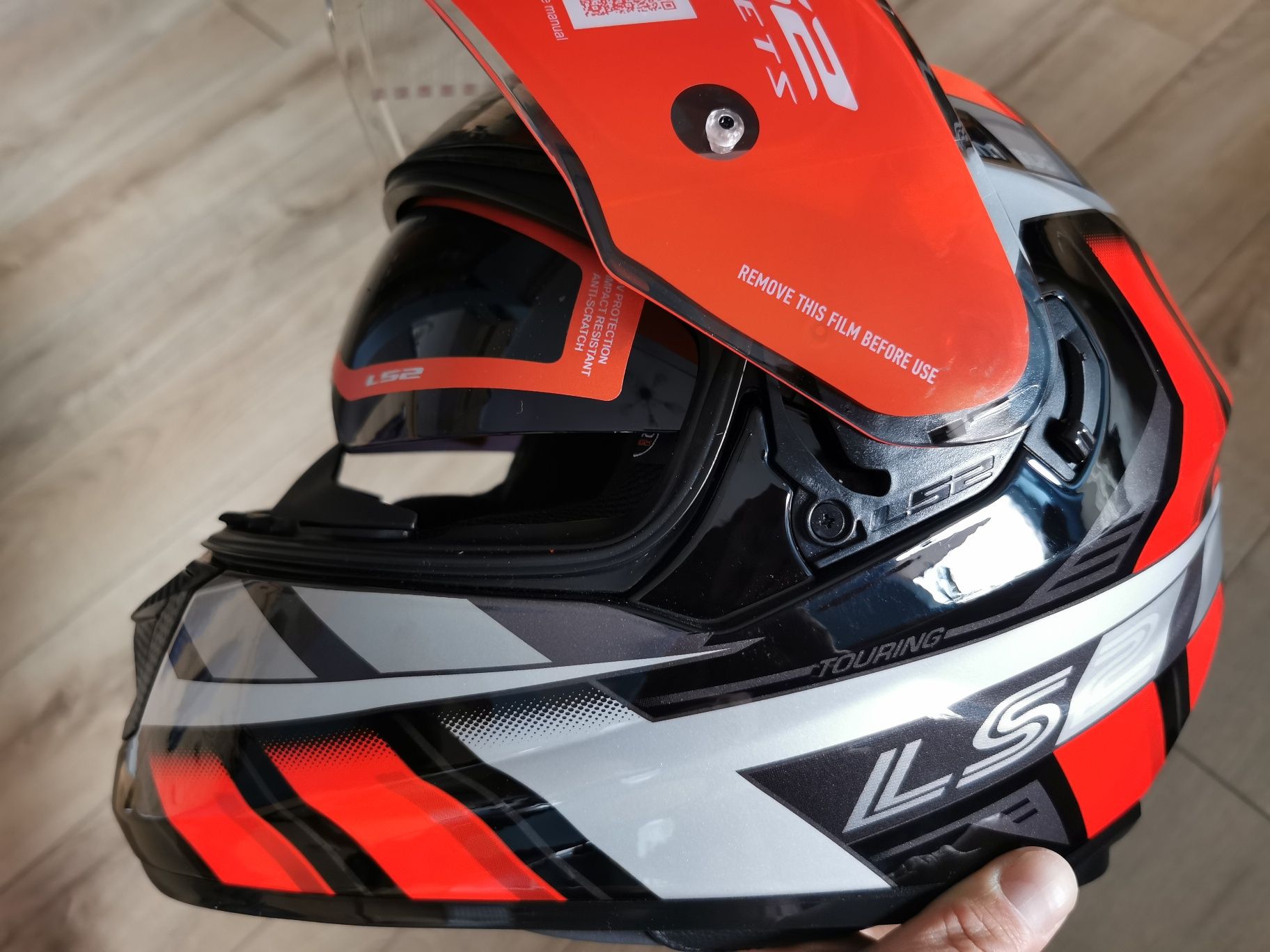 kask ls2 ff320 stream Evo loop Black Red xxs 51-52