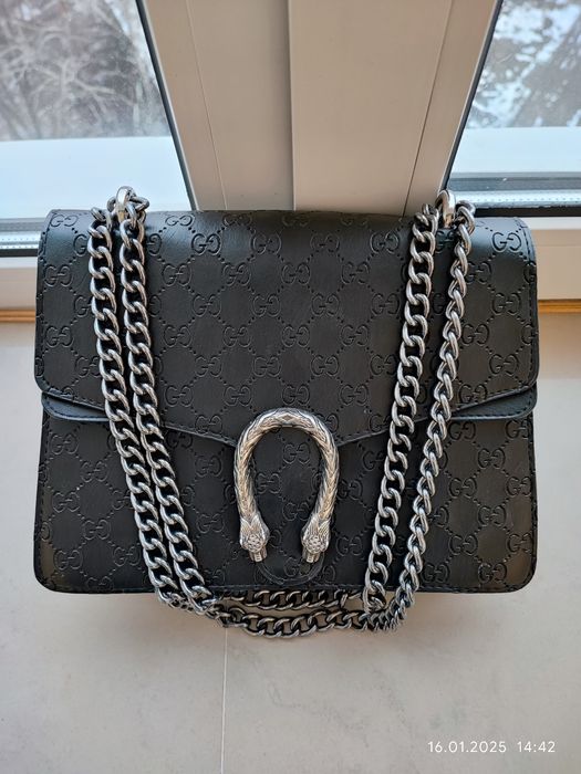 Сумка  Gucci с ручками из цепочки
