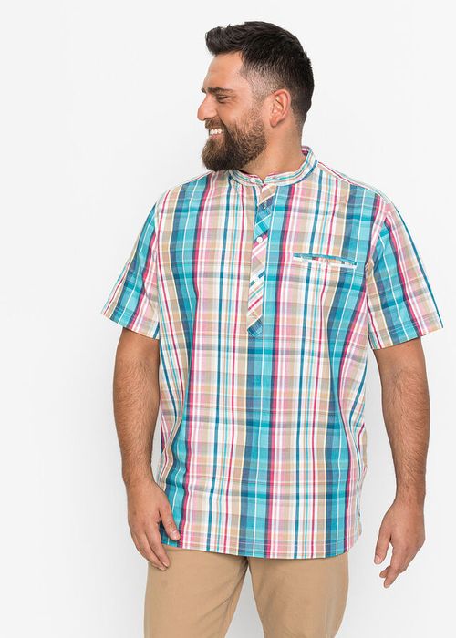 B.P.C męska koszula w kratę ze stójką ^41/42