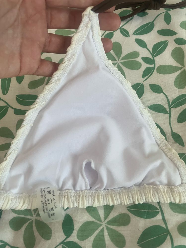 Bikini praia perola/castanho