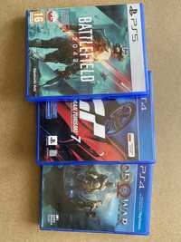 Gry ps4 ps5 battlefield 2042, Grań Turismo 7, god of war.