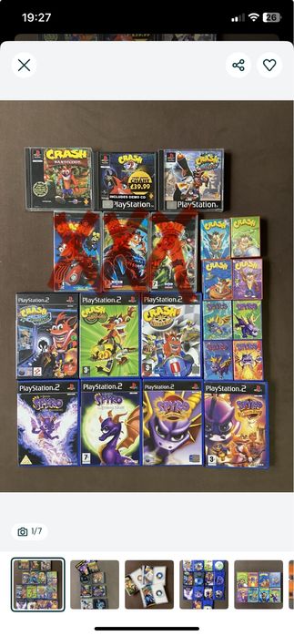 Crash Bandicoot & Spyro Playstation / McDonald’s Collection