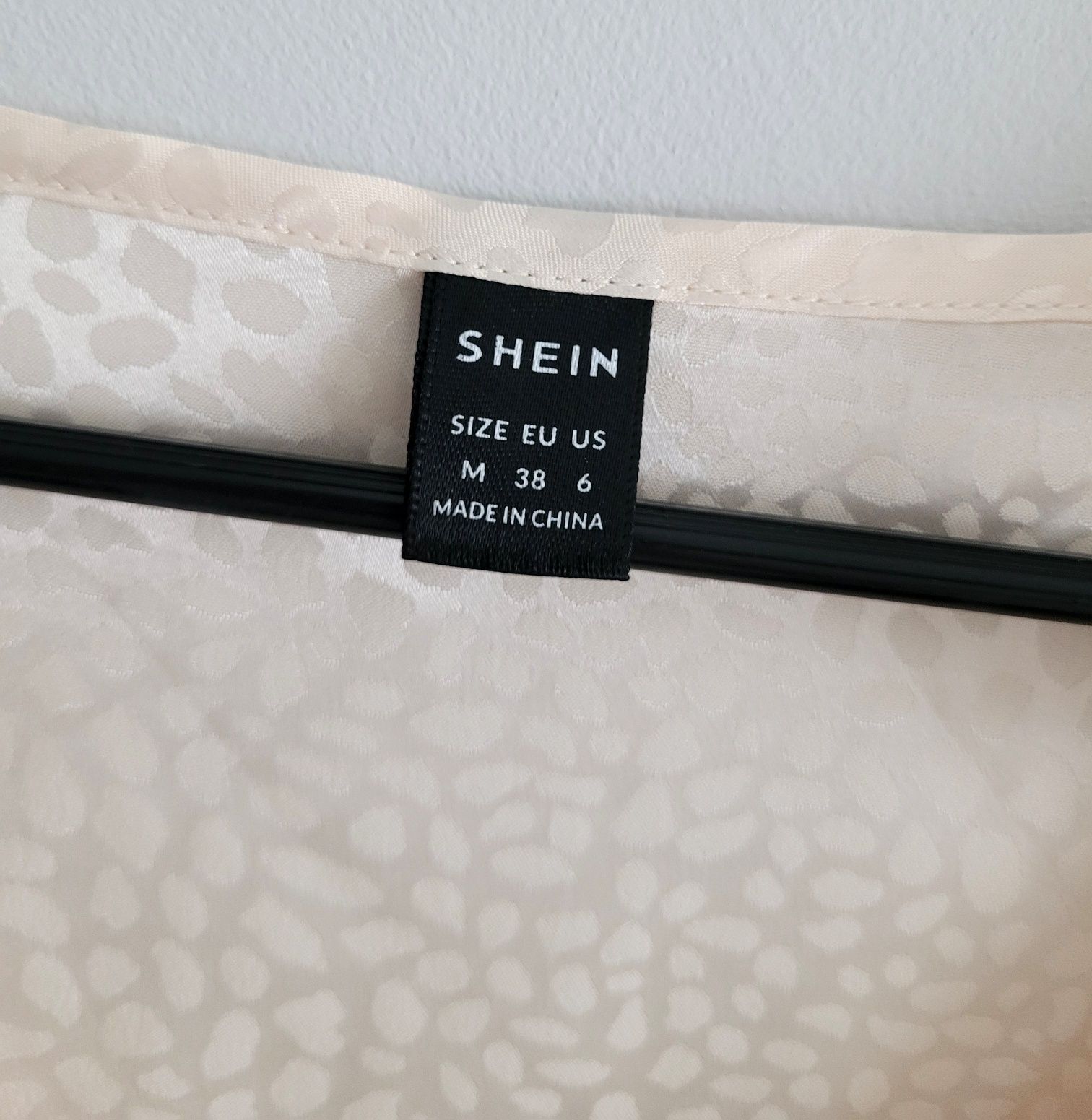 Elegancka koszula ecru Shein rozmiar M