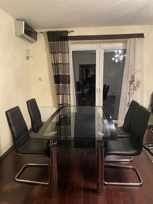 Stol szklany 6 osobowy