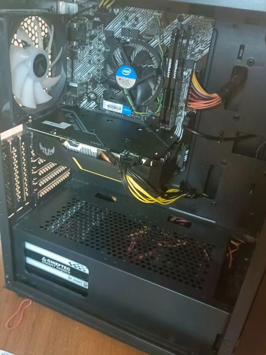 Игровой Пк i3 10100f Asus Tuf 1650 4gb ssd m2 128gb hdd1t oзу16gb 700w
