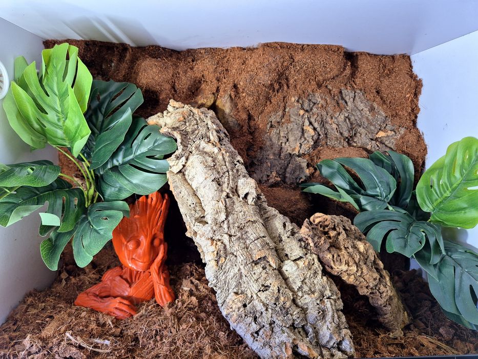 Terrarium 60x40x40 plyta biała wysyłka