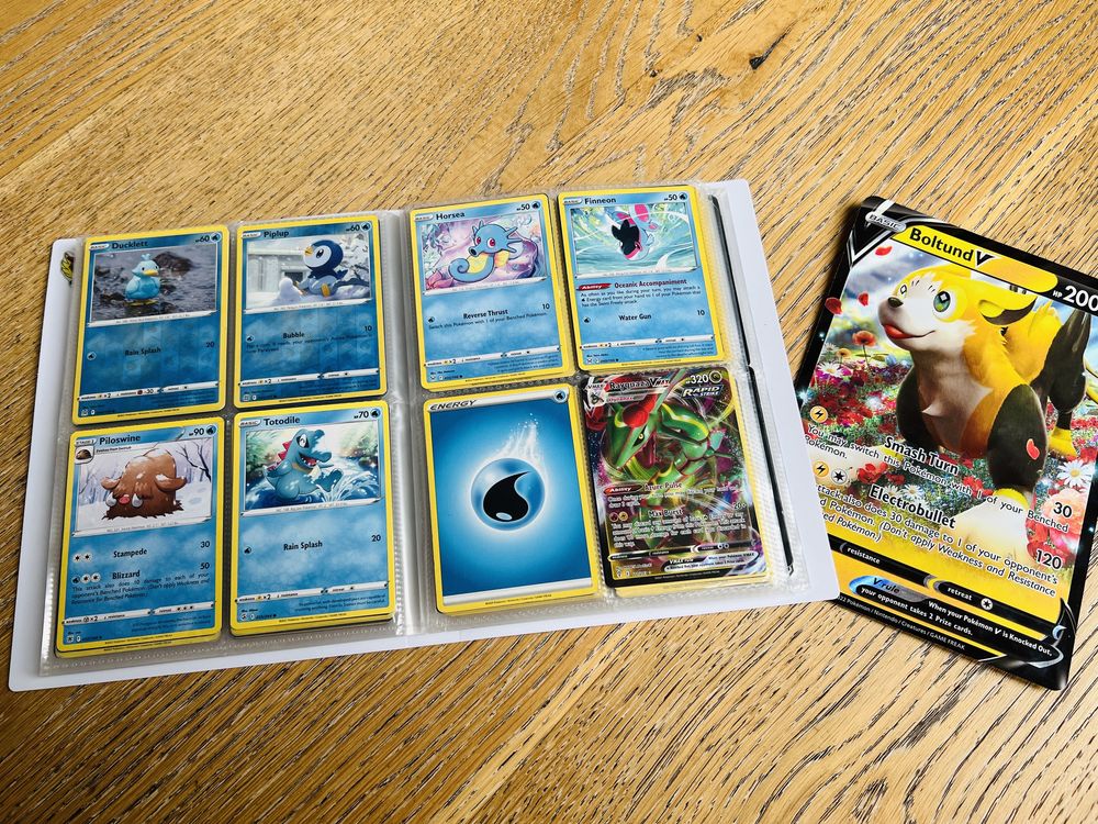 Album Pokemon + 119 kart + VMAX oryginalne karty pokemon