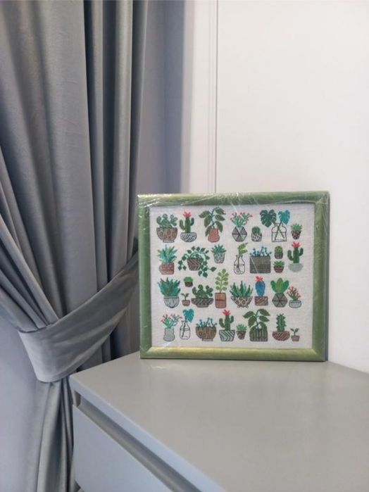 Картина " КАКТУСИ" 32/29 см.800 грн.