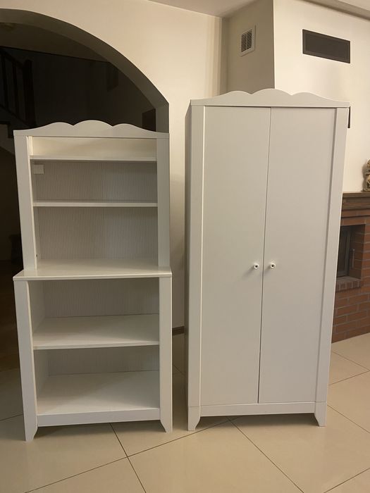 Biała szafa i komoda Ikea, cena za jeden mebel