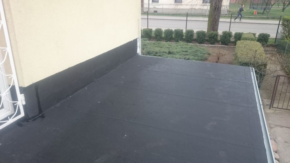 Izolacje dachu papą termo. EPDM PVC Tarasy, balkony dachy płaskie