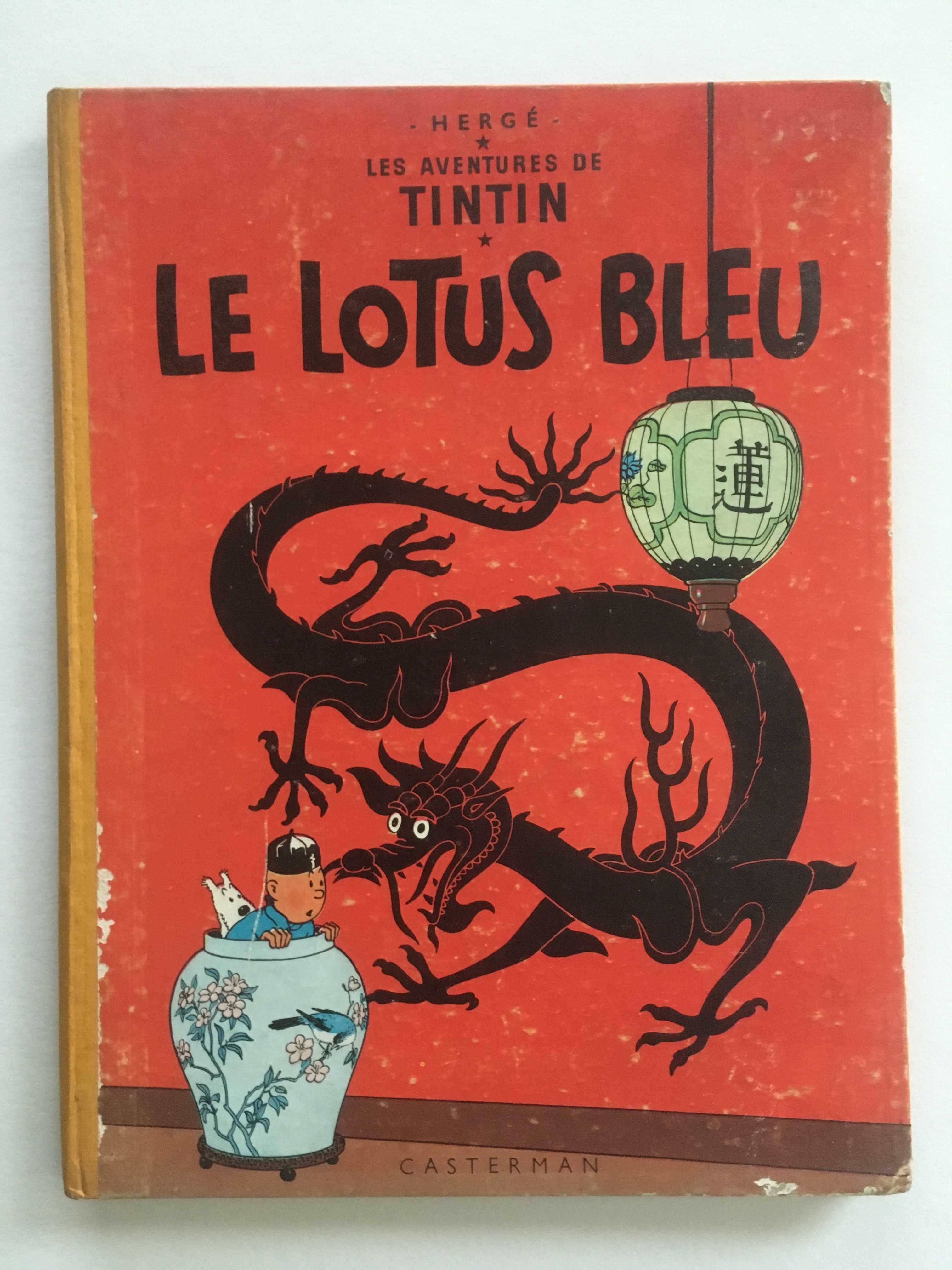 Livro TinTin Le Lotus Blue 1946