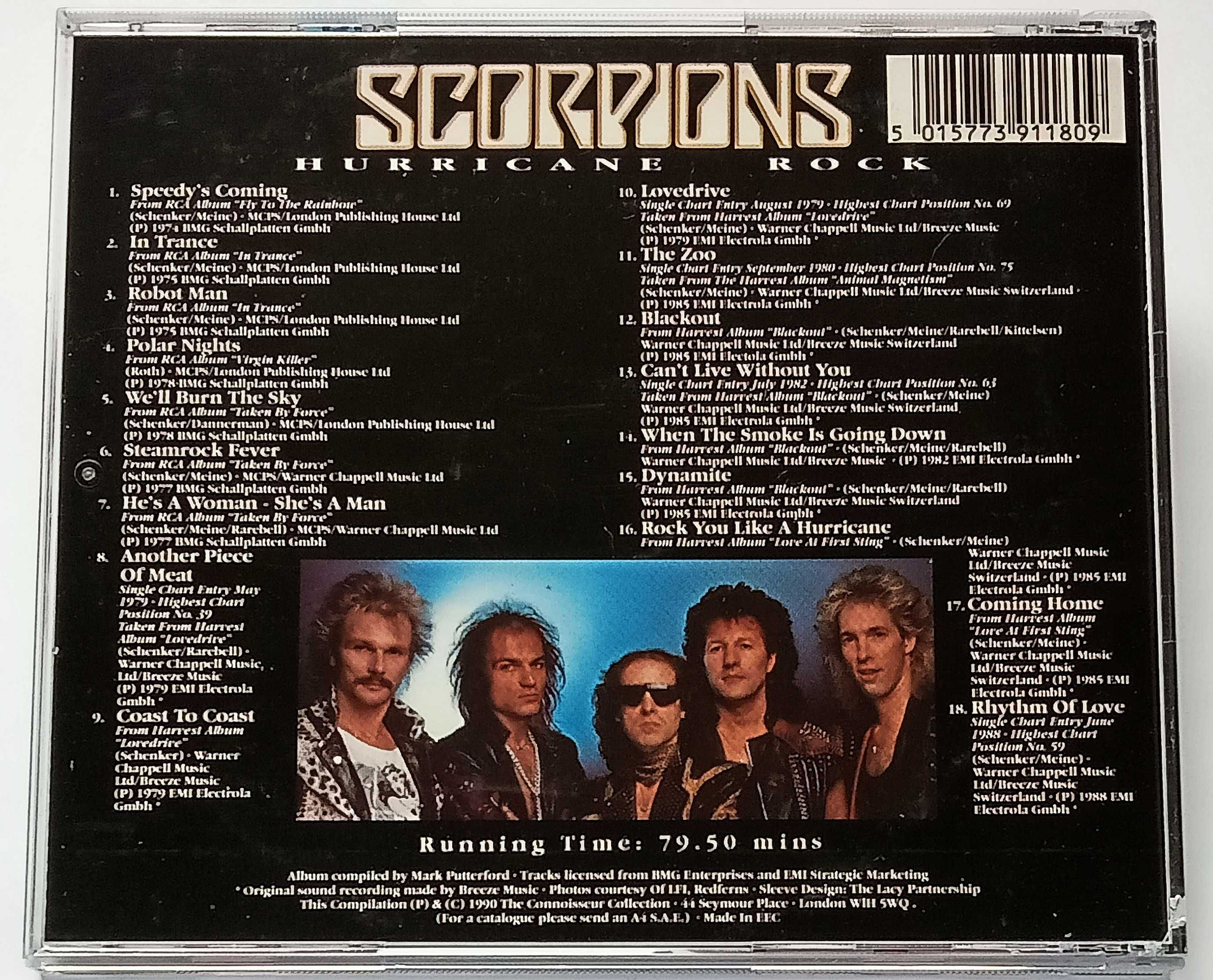 Scorpions – Hurricane Rock CD 1990